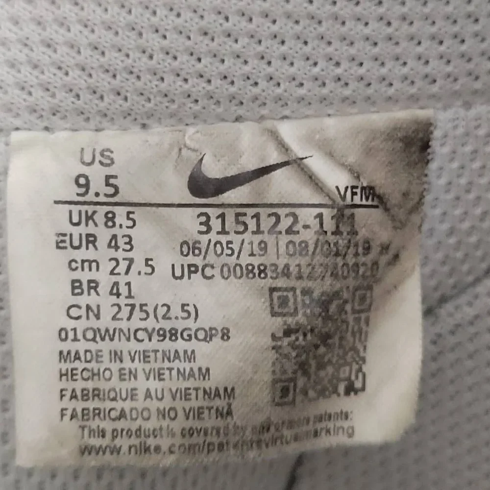Nike Air Force 1 '07 White/White Men's 9.5 EU 43